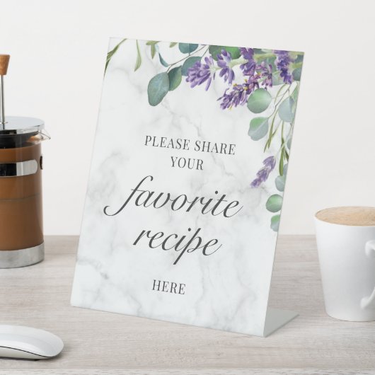 ラベ素朴ンデユーカリレシピカード 台座サイン (インサイチュ)