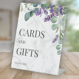 ラベ素朴ンデユーカリ結婚のカードとギフト 台座サイン