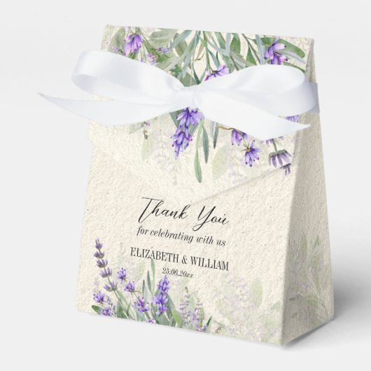 ラベ素朴ンパーソナライズされたダーの好意 フェイバーボックス (正面サイド)