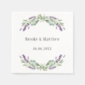 ラベ結婚ンダユーカリ スタンダードカクテルナプキン (正面)