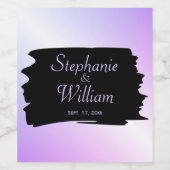 ラベ結婚ンダーの氏名及び年月日 ワインラベル (シングルラベル)