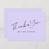 ラベ結婚ンダーエレガントの脚本 サンキューカード (正面/裏面)