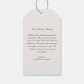 ラベ結婚ンダーサンキューカード ギフトタグ (裏面)