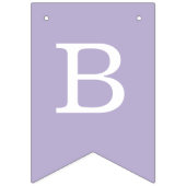 ラベ結婚ンダーシンプルの紫色の花嫁と花婿の名前 バンティングフラッグ (第1の旗)