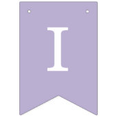 ラベ結婚ンダーシンプルの紫色の花嫁と花婿の名前 バンティングフラッグ (第3の旗)