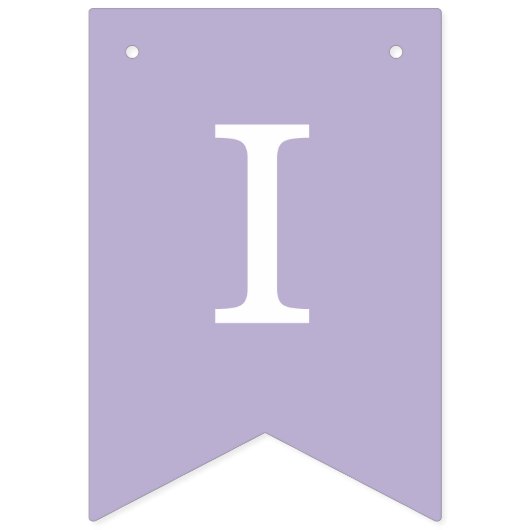 ラベ結婚ンダーシンプルの紫色の花嫁と花婿の名前 バンティングフラッグ (第3の旗)