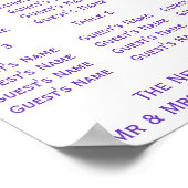 ラベ結婚ンダー席 ポスター (角)