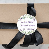 ラベ結婚ンダーeucalyptus Love is sweet ラウンドシール