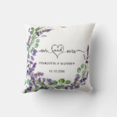 ラベ結婚ンデユーカリリースミセス・ネーム クッション (裏面)