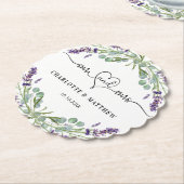 ラベ結婚ンユーカリmrミセス・ハートネーム ペーパーコースター (アングル)