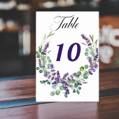 ラベ結婚ン花模様 テーブルナンバー