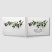 ラベ葉ンダー付 ゲストブック (全面)