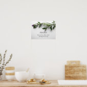 ラベ葉ンダー付 ポスター (キッチン)