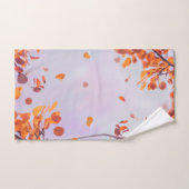 ラベ飛んでいるン葉ダー空で秋シーズンの バスタオルセット (ハンドタオル)