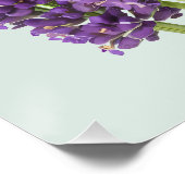 ラベ鮮やかンダーボタニカルアートデザイン ポスター (コーナー)