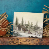 ラペルーズアットポートフランセシ(カラー版木、銅版、版画) フォトプラーク (側面)