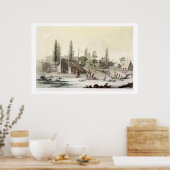 ラペルーズアットポートフランセシ(カラー版木、銅版、版画) ポスター (キッチン)