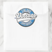 ラペーンランタフィンランド旅行ロゴ ラウンドシール (バッグ)