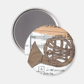 ラホフランスのングマグネット マグネット (正面/裏面)