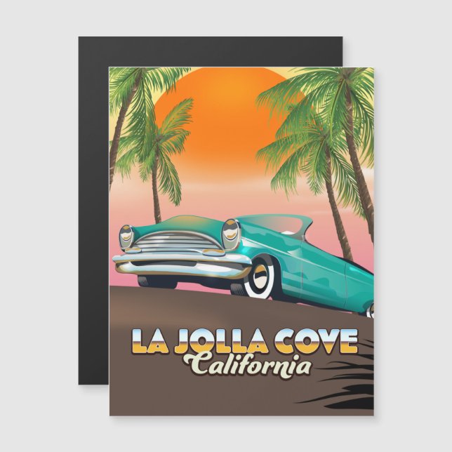 ラホヤコーブ カリフォルニア トラベルポスター (正面/裏面)