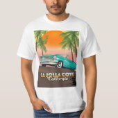 ラホヤコーブ カリフォルニア トラベルポスター Tシャツ (正面)