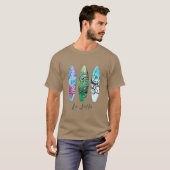 ラホヤ カリフォルニア サーフボード Tシャツ (正面フル)
