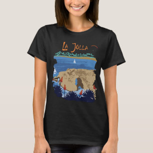 ラホヤ カリフォルニア 沿岸 青 旅行 Tシャツ