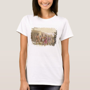 ラホータンインディアン、カナダ(カラー版木、銅版、版画) Tシャツ