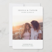 ラホーヤ　カスタムフォト　セーブ・ザ・デート 招待状 (裏面)