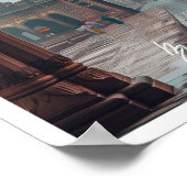 ラホールのバドシャイ・モスク旅行有名な場所 ポスター (角)