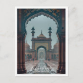 ラホールのバドシャイ・モスク旅行有名な場所 ポストカード (正面)