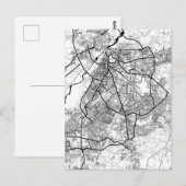 ラホール・パキスタンの地図 ポストカード (正面/裏面)