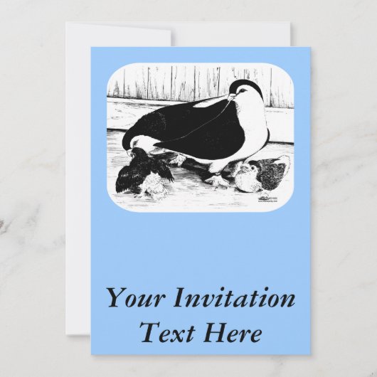 ラホール・ピジョン1980 招待状 (正面)