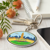 ラホール・ミナール – パキスタン キーホルダー (側面)