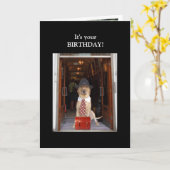 ラボおもしろい男性誕生日 カード (黄色い花)