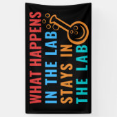 ラボでの動作 – LABLIFE 横断幕 (縦)