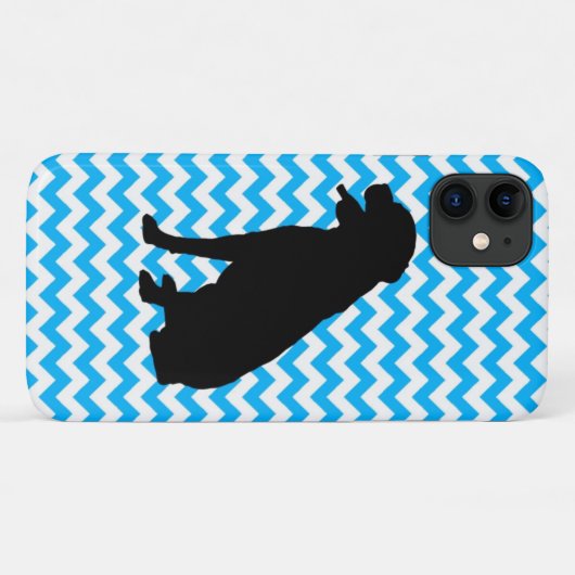 ラボのシルエットを使用したシェブロンを選択 Case-Mate iPhoneケース (裏面(横))