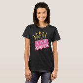 ラボの女王 - 研究室の女性 Tシャツ (正面フル)