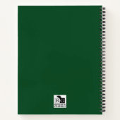 ラボの子犬のノートパーソナライズされたブック ノートブック (裏面)