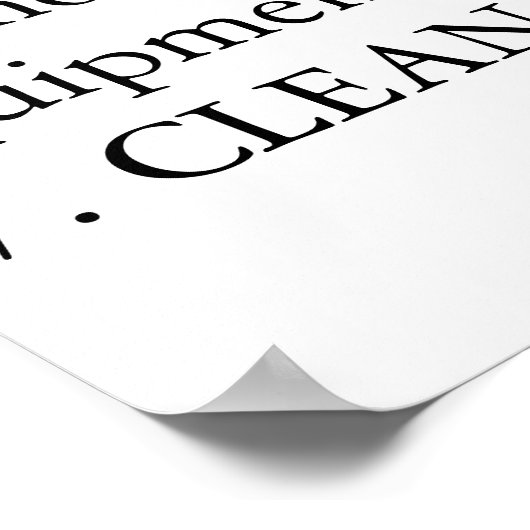 ラボの安全性 ポスター (角)