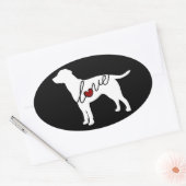 ラボの愛 楕円形シール (封筒)