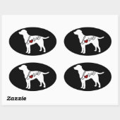 ラボの愛 楕円形シール (シート)