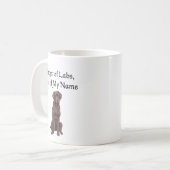 ラボの母、我が名の第一人者 コーヒーマグカップ (正面左)