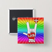 ラボのASLサインが大好き 缶バッジ (正面&裏面)