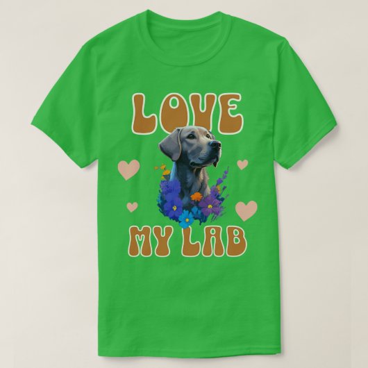 ラボを愛する Tシャツ (デザイン正面)
