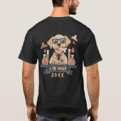 ラボウィークかわいいラブラドール犬 Tシャツ (裏面)