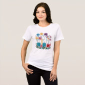 ラボウィークの花と化学 – 楽しい科学 トライブレンドＴシャツ (正面全面)