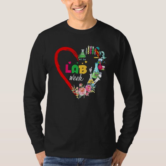ラボウィーク2022ラボテック技術ハート技術者 Tシャツ (正面)