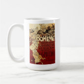 ラボエム – 1896年ヴィンテージポスター コーヒーマグカップ (左)