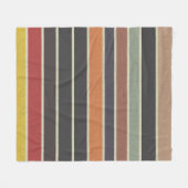 ラボカストライプの フリースブランケット (正面(横))